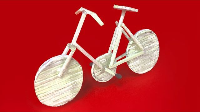 یادگیری ساخت دوچرخه با استفاده از چوب کبریت